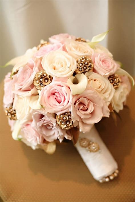 rose gold flower bouquet